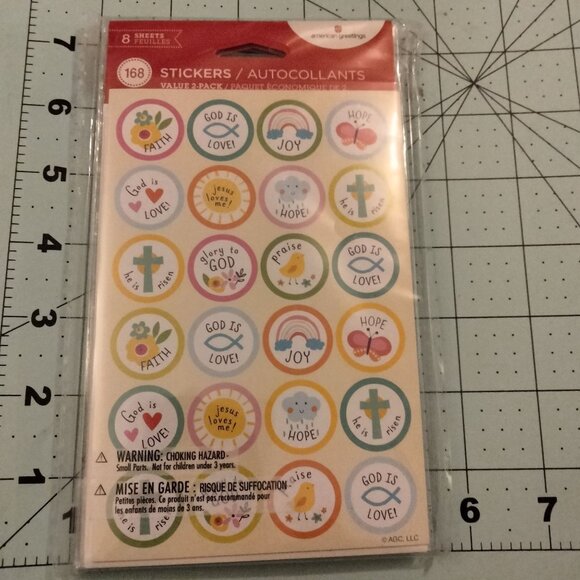 American Greetings Sunday School Sticker 168  Teacher Reward Faith Joy Christian - Picture 2 of 8